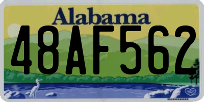 AL license plate 48AF562