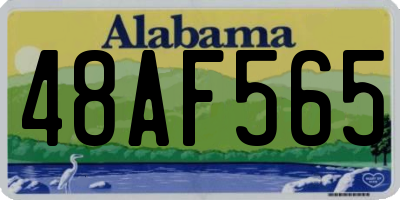 AL license plate 48AF565