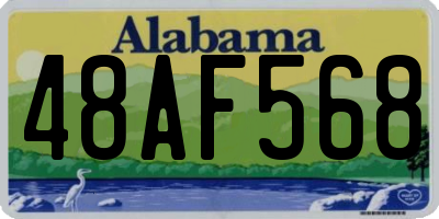 AL license plate 48AF568