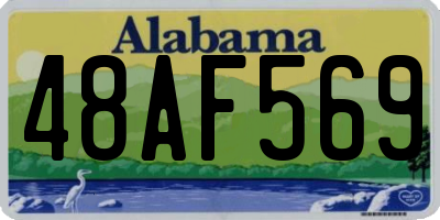 AL license plate 48AF569