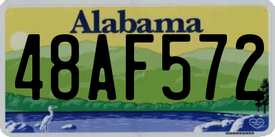 AL license plate 48AF572