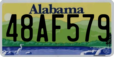 AL license plate 48AF579