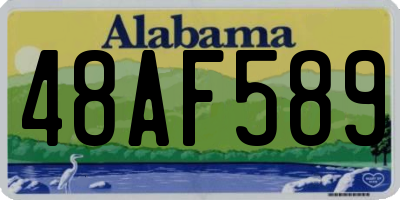 AL license plate 48AF589