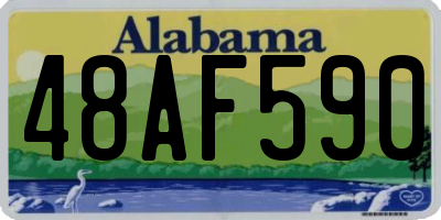 AL license plate 48AF590