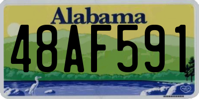 AL license plate 48AF591