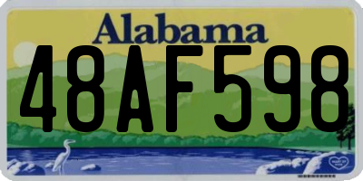 AL license plate 48AF598