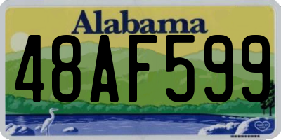 AL license plate 48AF599
