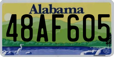 AL license plate 48AF605