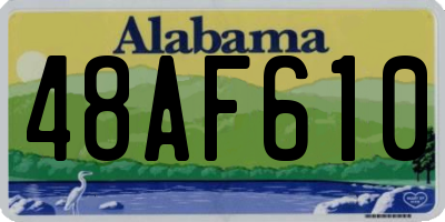 AL license plate 48AF610