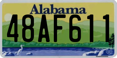 AL license plate 48AF611