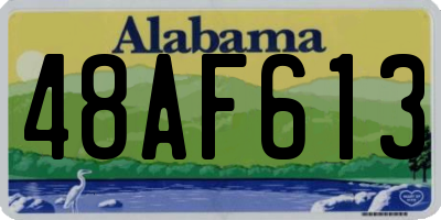 AL license plate 48AF613
