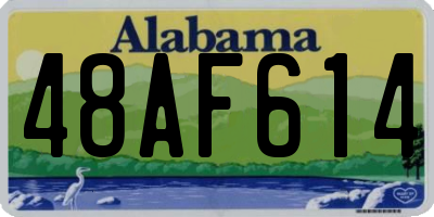 AL license plate 48AF614