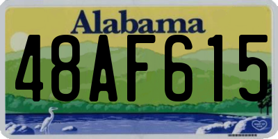 AL license plate 48AF615