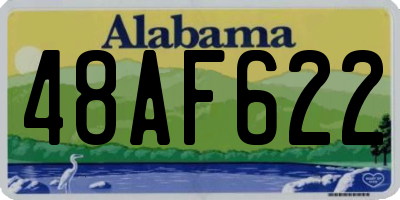 AL license plate 48AF622