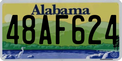 AL license plate 48AF624