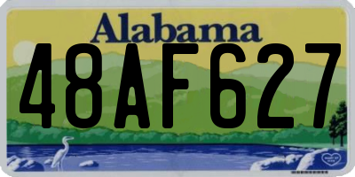 AL license plate 48AF627