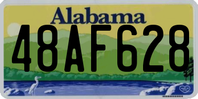 AL license plate 48AF628