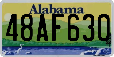 AL license plate 48AF630