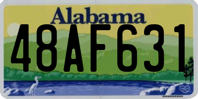 AL license plate 48AF631