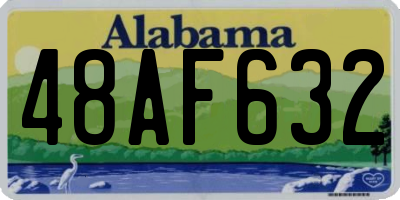 AL license plate 48AF632