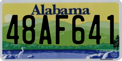 AL license plate 48AF641