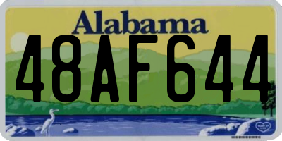 AL license plate 48AF644