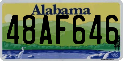 AL license plate 48AF646
