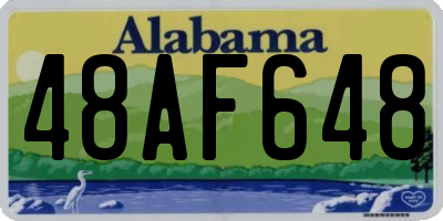 AL license plate 48AF648