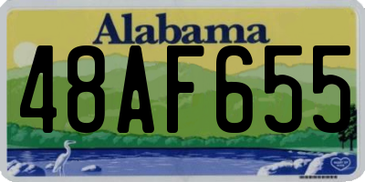 AL license plate 48AF655
