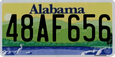 AL license plate 48AF656