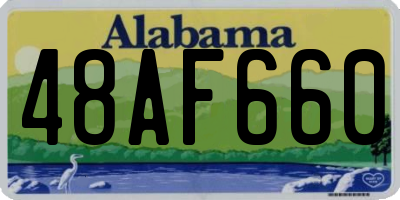 AL license plate 48AF660