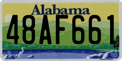 AL license plate 48AF661