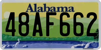 AL license plate 48AF662
