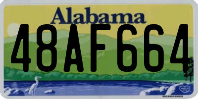 AL license plate 48AF664