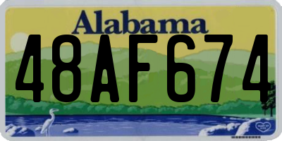 AL license plate 48AF674