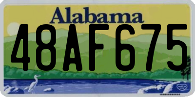 AL license plate 48AF675