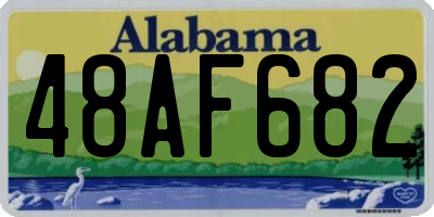 AL license plate 48AF682