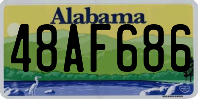 AL license plate 48AF686