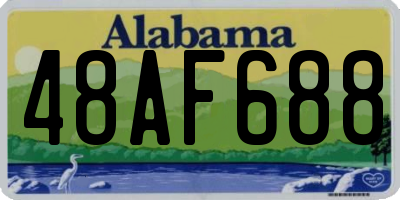 AL license plate 48AF688