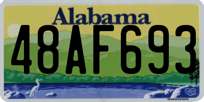 AL license plate 48AF693