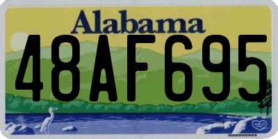 AL license plate 48AF695