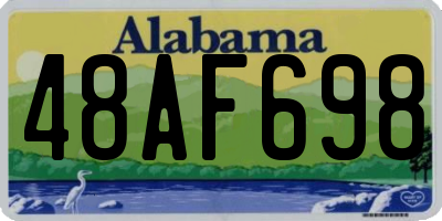 AL license plate 48AF698