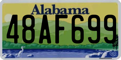 AL license plate 48AF699