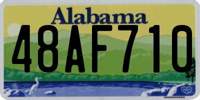AL license plate 48AF710