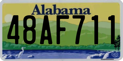 AL license plate 48AF711