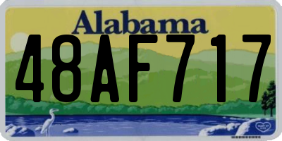 AL license plate 48AF717