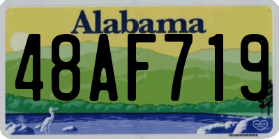 AL license plate 48AF719