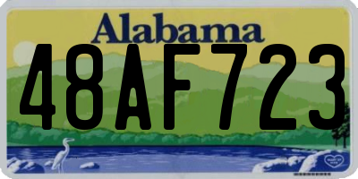 AL license plate 48AF723