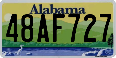 AL license plate 48AF727