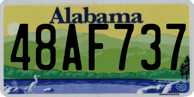 AL license plate 48AF737